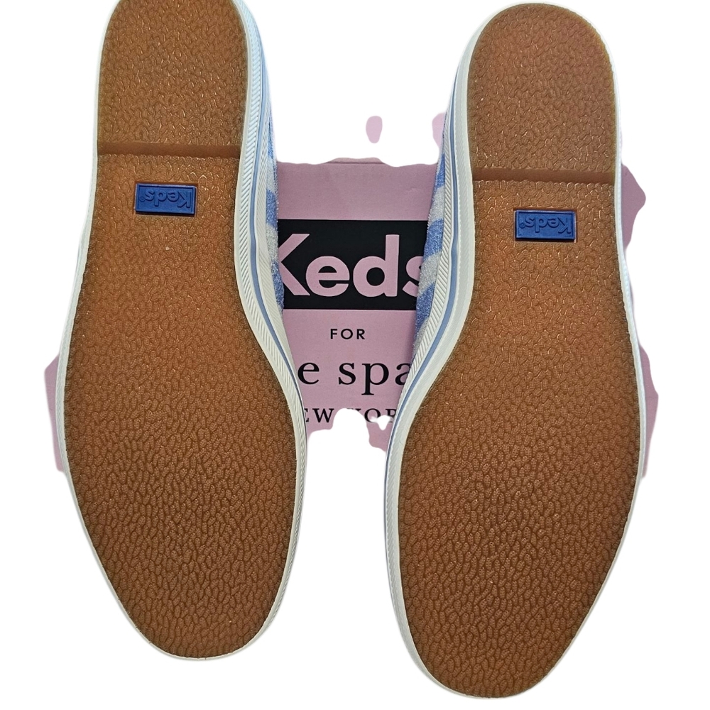Keds for Kate Spade Moxie Mule Blue and White  Sneakers - Picture 4 of 8
